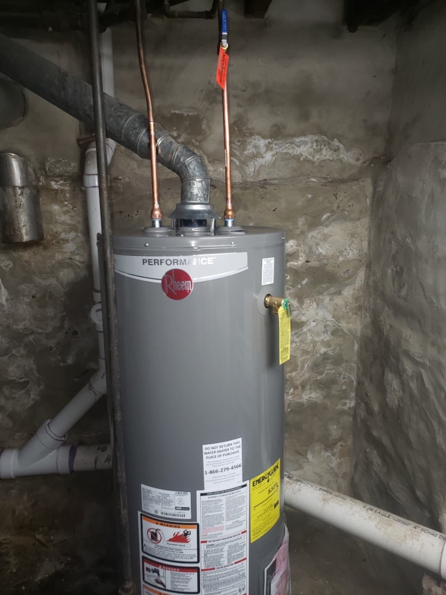 Water heater installation
